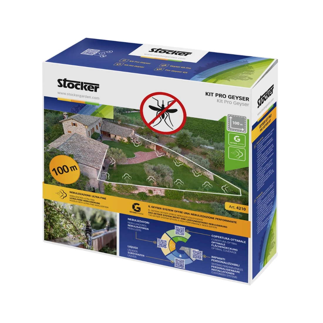 Kit Pro 25 L com 100 metros de tubo e 40 bicos