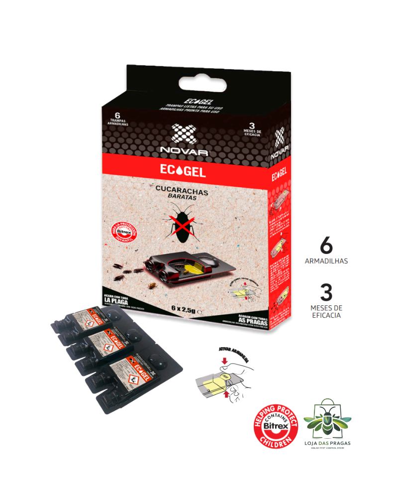 6 Armadilhas com Isco para Baratas